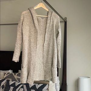 Hooded cardigan